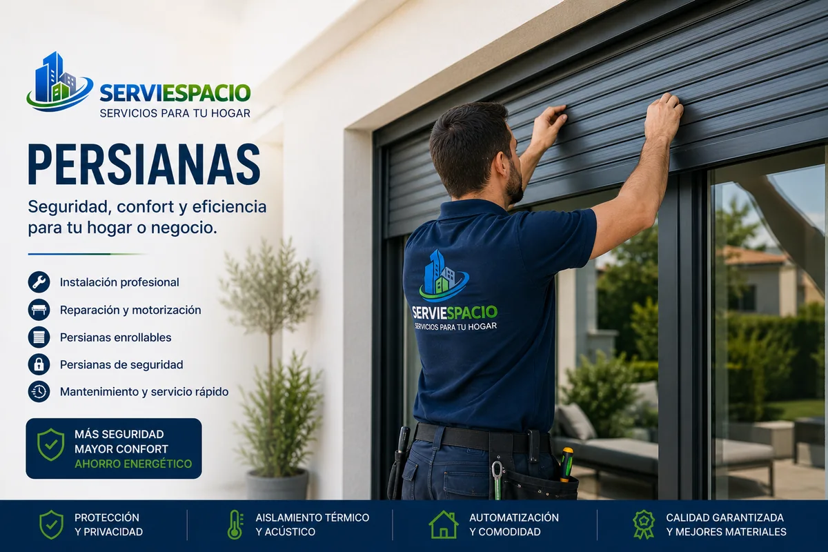 Persianas: trabajos realizados por serviespacio